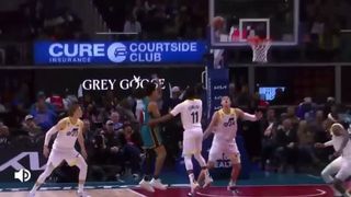 Jalen Duren finishes alley-oop on defender’s head for the Pistons!