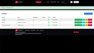 Creating Coupons and Promo Codes on Athletes.tv