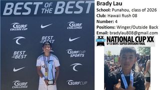 BRADY LAU - SOCCER (2021 SURF CUP AND 2021 US CLUB NATIONAL CHAMPIONSHIPS)