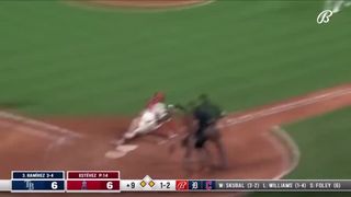 In the ninth inning of a tie game, the Angels turn an unbelievable triple play!
