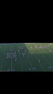 Trey Williams runs down the QB