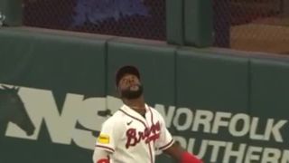Michael Harris II of the Atlanta Braves Makes Incredible Catch to Help Turn a Double Play to End Playoff Game