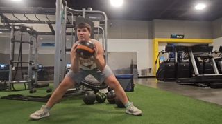 Isaac Gerritsen - Class of 2027 - Med ball cossack squat - building mobility