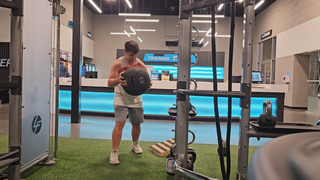 Isaac Gerritsen - C/o 2027 -  Medball pass rush sequence drill - Practice