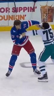 New York Rangers Matt Rempe Fight with San Jose Sharks Ryan Reaves Oct 23rd 2025