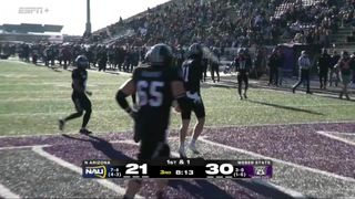 Weber State football ends 2025 season with dominating win over NAU - 11/22/25