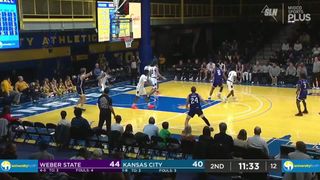 Weber State men's basketball wins at Kansas City - 12/10/25