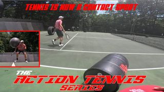 HE SOMEHOW AVOIDS A DIRECT HIT!