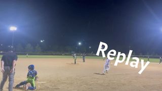 Sliding into home plate!