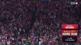 Rafael Devers hits a moonshot to cap off wild finish!