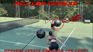 Beautiful Drop Volley Backhand, but Then...