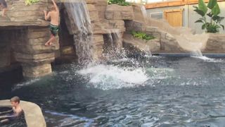 Young Flippa to water