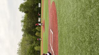 Centerfielder, Jordan Young, makes diving catch 